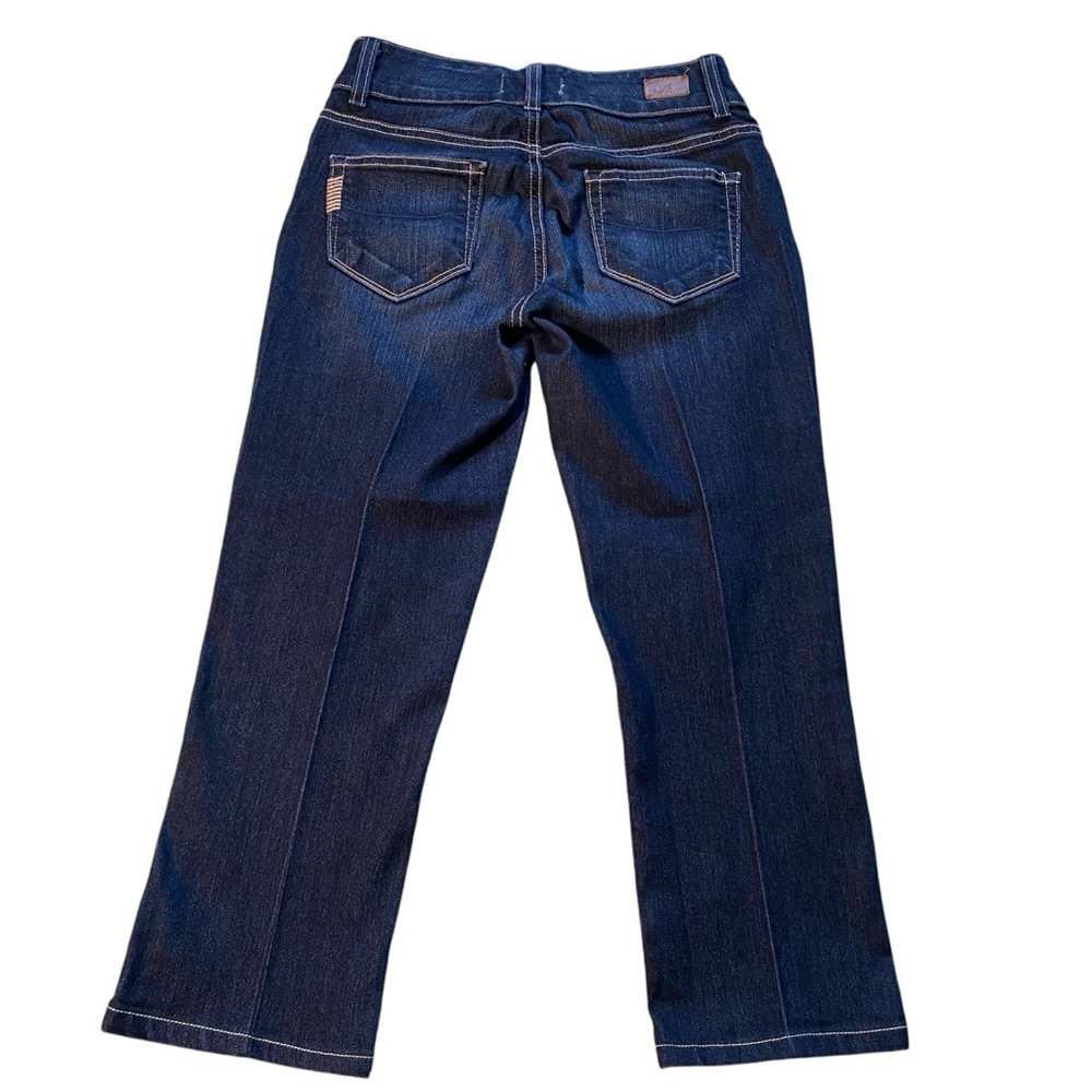 Paige Hidden Hills Straight Denim Cropped Capri Size 26 - Picture 2 of 12